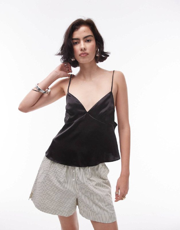 топ NA-KD, атласный топ Topshop 6