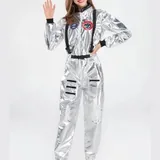 Space costume, dress, colorful wig, glasses 2