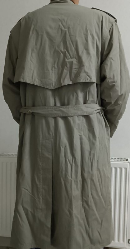 Мужской серый плащ 50-52, хлопок 3