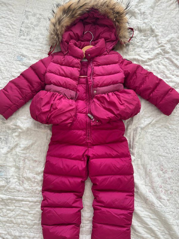 Зимний комбинезон на натуральном пухе для детей 2-4 лет 2