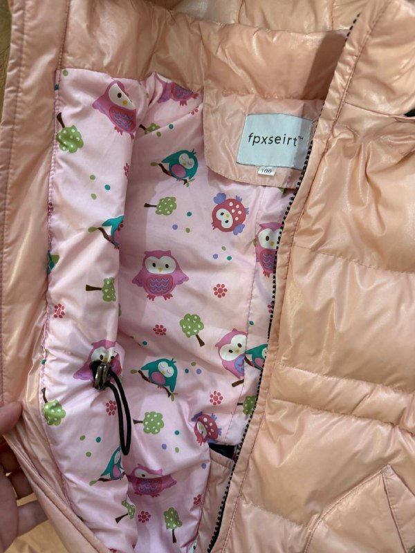 Комбинезон с натуральным мехом детский размер 100 4