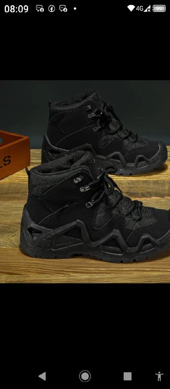 Мужские черные прочные ботинки 39 размер