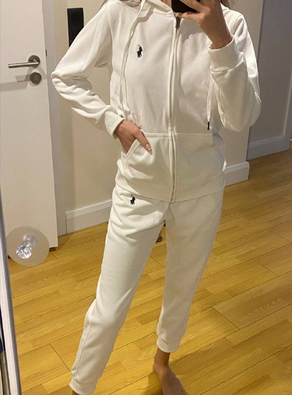Белый спортивный костюм Polo Ralph Lauren