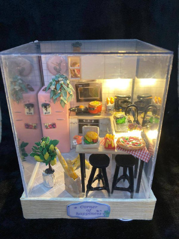 Румбокс декоративный ночной светильник миниатюра кухня 3