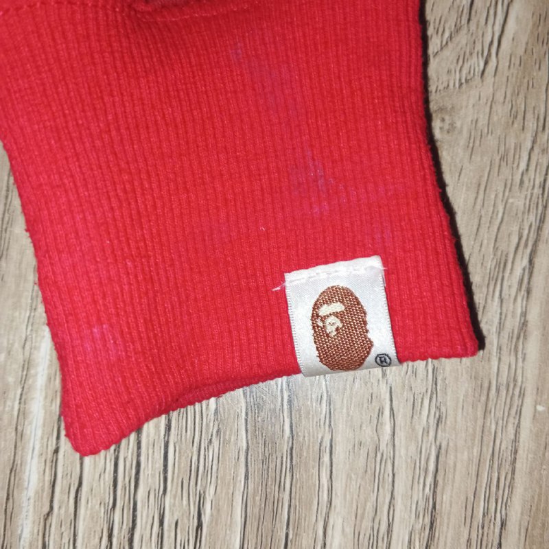 красная толстовка Bape размер L 4