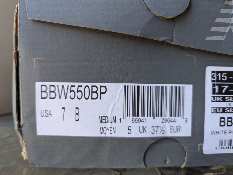 Женские кроссовки New Balance 550 6