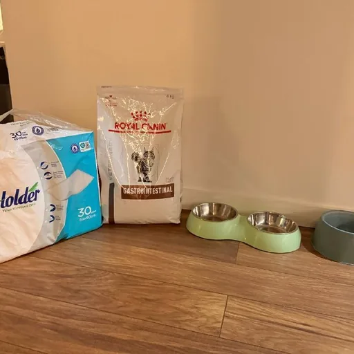 Кошачий корм Royal Canin, пеленки, миски