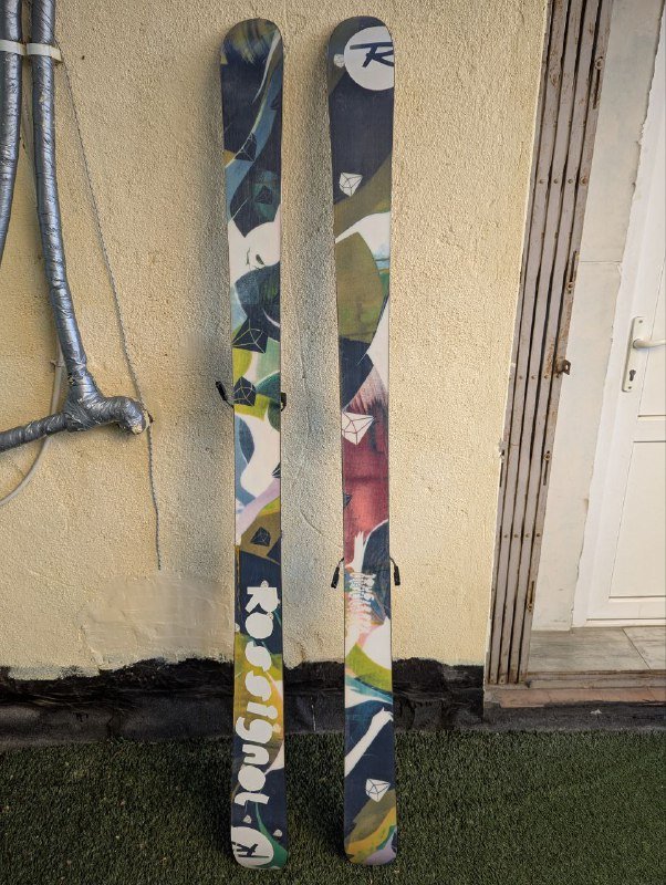 Лыжи Rossignol S5 Barras с креплениями Salomon, ботинки Ficher RC4 The curv 44-45 2