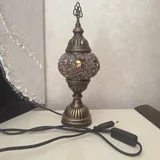 Настольная лампа, обклеенная бисером 2