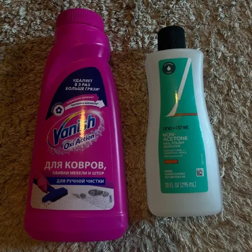 Vanish для ковров, средство для снятия лака