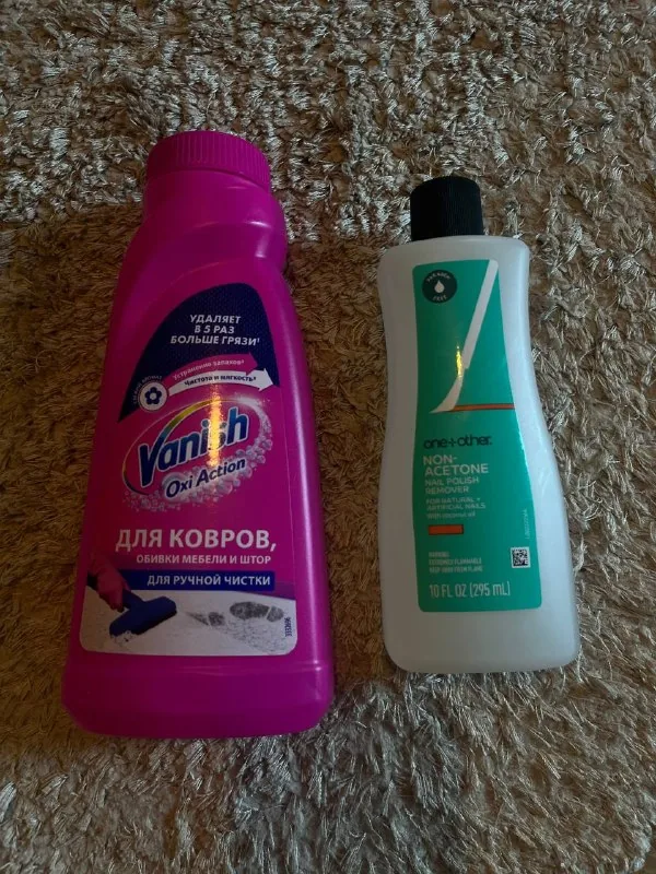 Vanish для ковров, средство для снятия лака