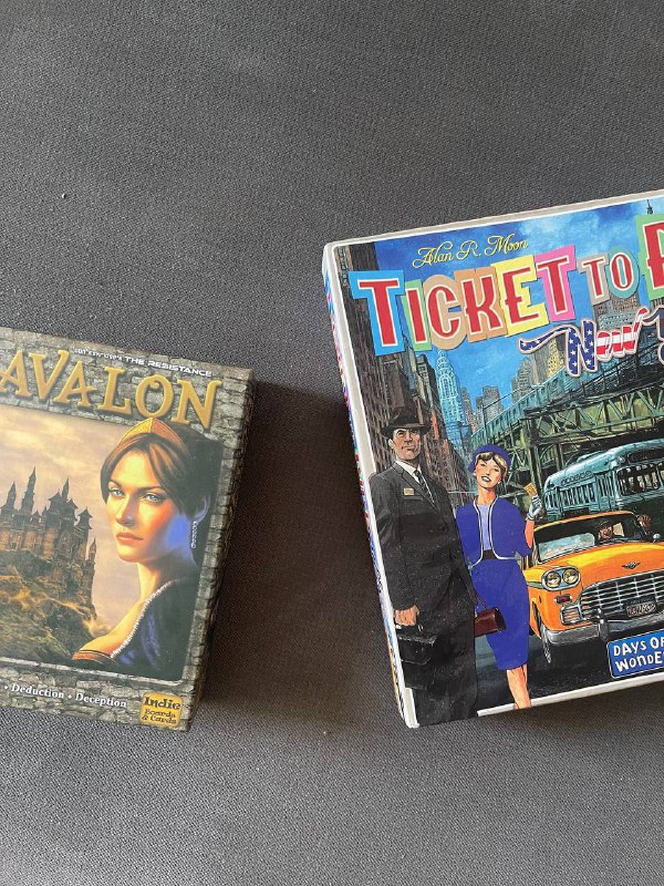 Avalon, Ticket to ride настольные игры