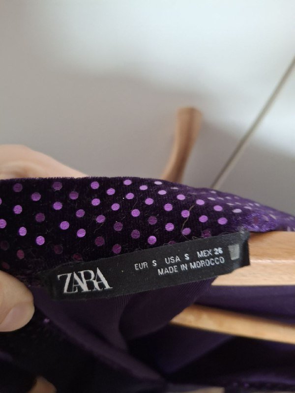 Платье бархатное Zara размер S 3