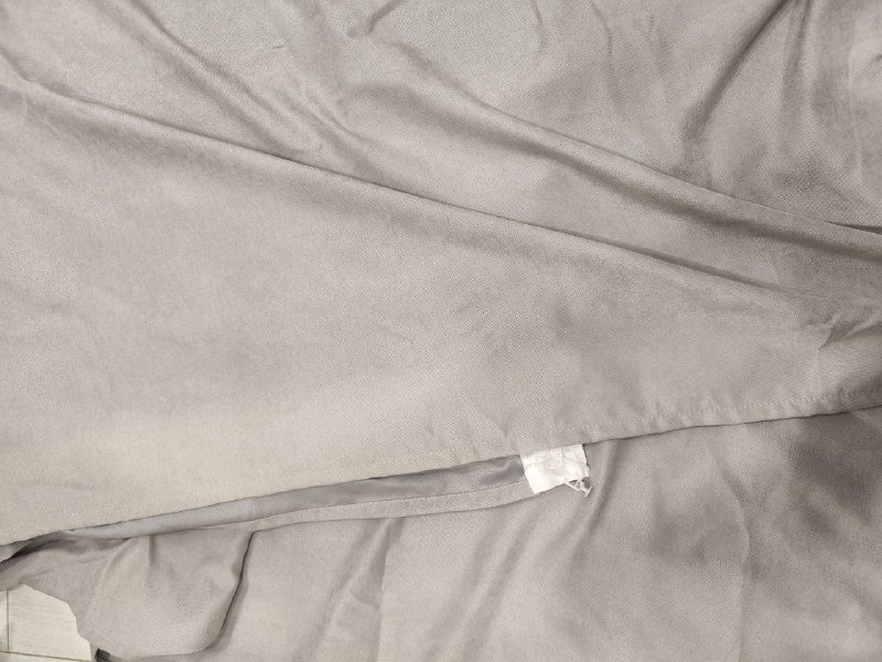 Шторы серые с крючками размер 2м на 2,65м 3