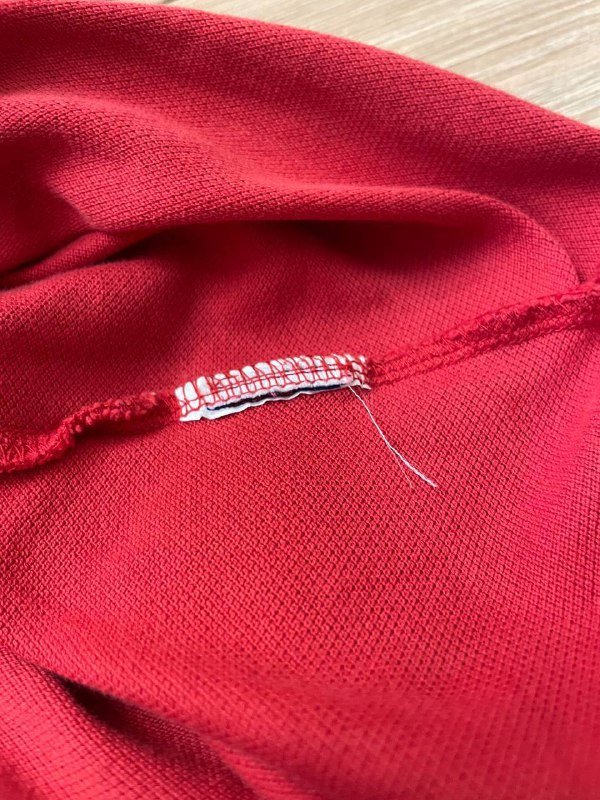 Мужская футболка Moncler красная размер S-M 4