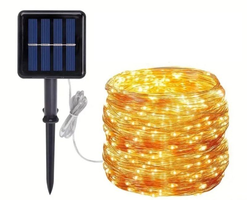 Светодиодная гирлянда с АКБ и солнечной панелью 2