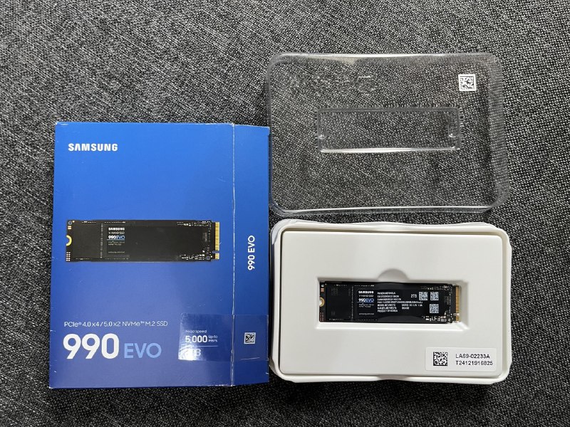 Мышь Logitech G Pro Wireless Black, Клавиатура Logitech G915, SSD Samsung 990EVO 2TB 2