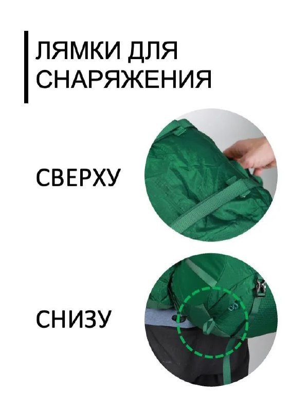 Рюкзак туристический NEVO RHINO NW8921 65+5 л зелёный 3