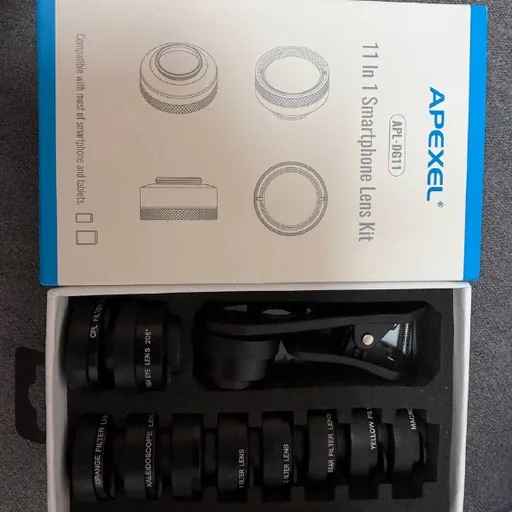 DJI Osmo Mobile 6, APEXEL 11-in-1 объективы, держатель телефона