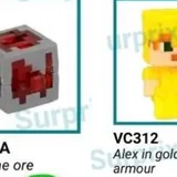 Фигурки Minecraft, фигурки Kinder Joy 2