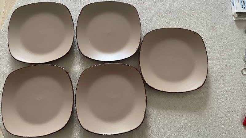 Набор тарелок 5 штук 20×20 см 2