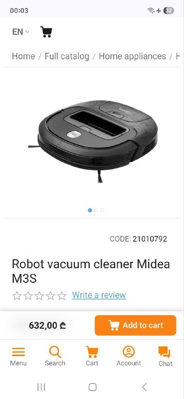 Робот Пылесос Midea M3S полный комплект 5