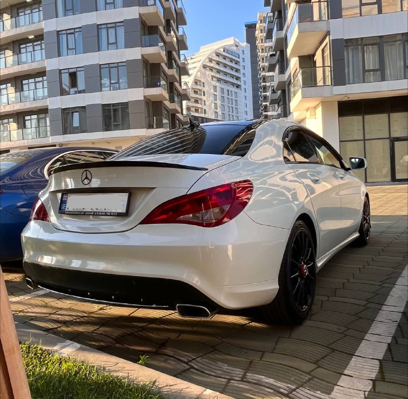 Mercedes-Benz white car 2