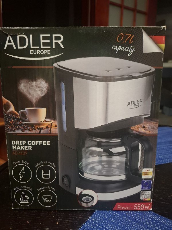 Кофеварка Adler Europe 0.7L 550W