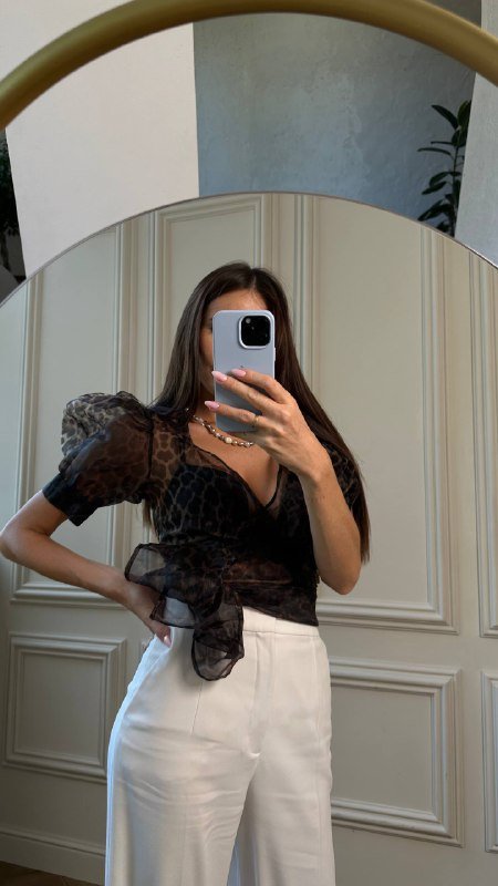 Топ на запах из органзы S-M 3