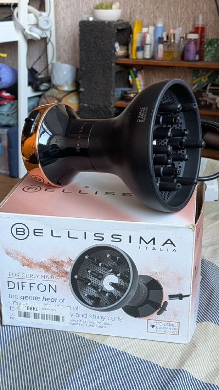 Фен с диффузором для кудрявых волос Diffon