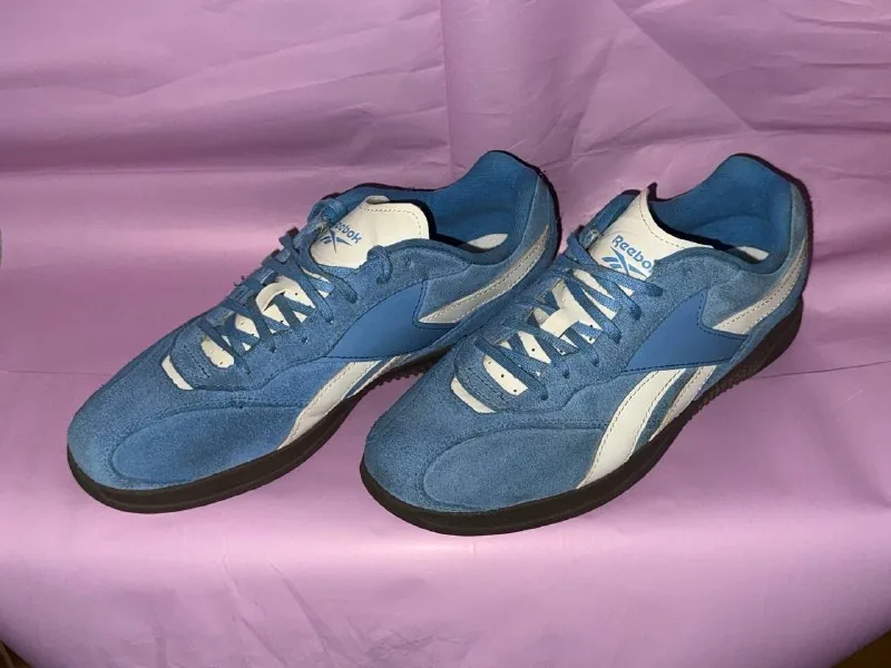 Кеды Reebok, голубые и черные 1