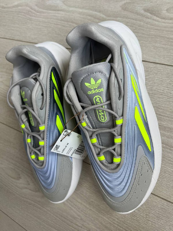 New Balance 530 White Sea Salt Yellow мужские, Nike Air Zoom Winflo 11 Glacier Blue Bright Crimson мужские, Adidas Ozelia Gray Lucid женские 9