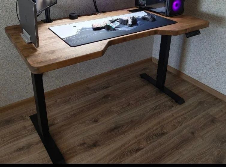 Стол с электроприводом, массив дуба 140x80