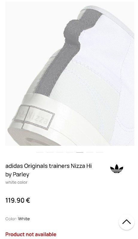 adidas Originals trainers Nizza Hi by Parley