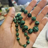 Винтажные бусы из малахита 2