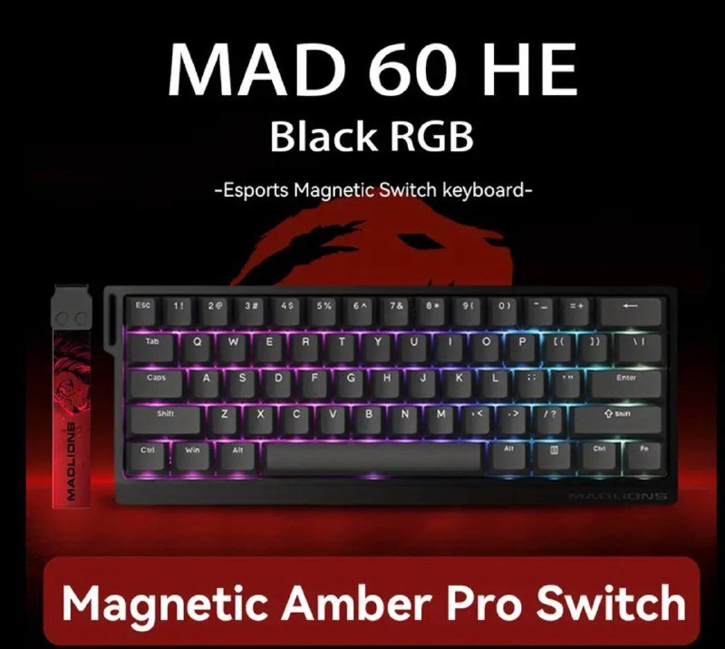 Магнитная клавиатура MadLions MAD 60 HE Black RGB