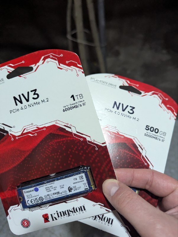 SSD M.2 Kingston NV3, 500 GB, 1 TB