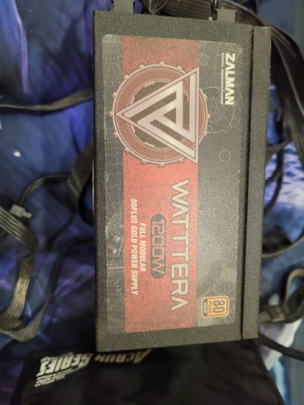 Блок питания Zalman 1200 ват с проводами 2