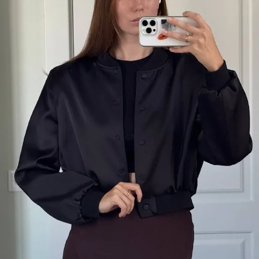 Укороченный бомбер Zara