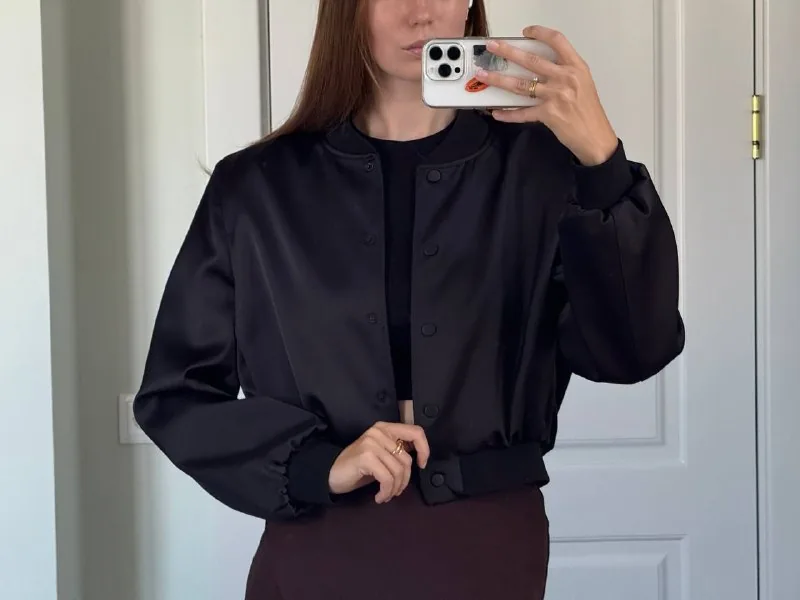 Укороченный бомбер Zara 1