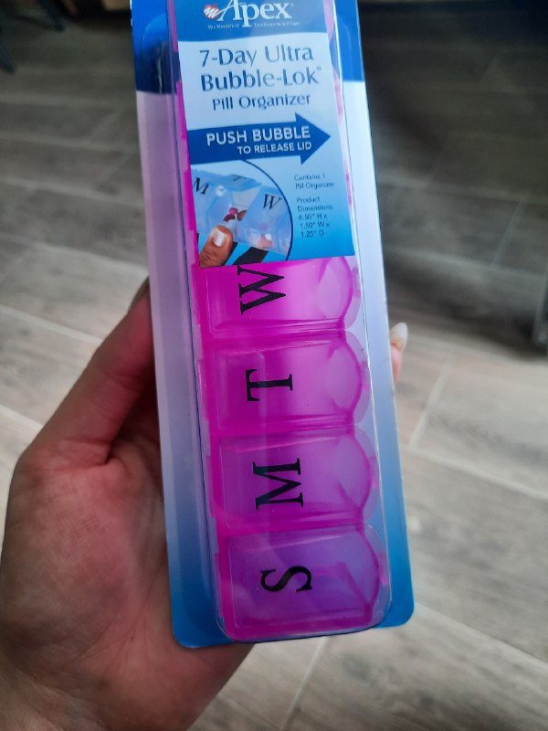 Таблетница 7 дней, 15 ячеек