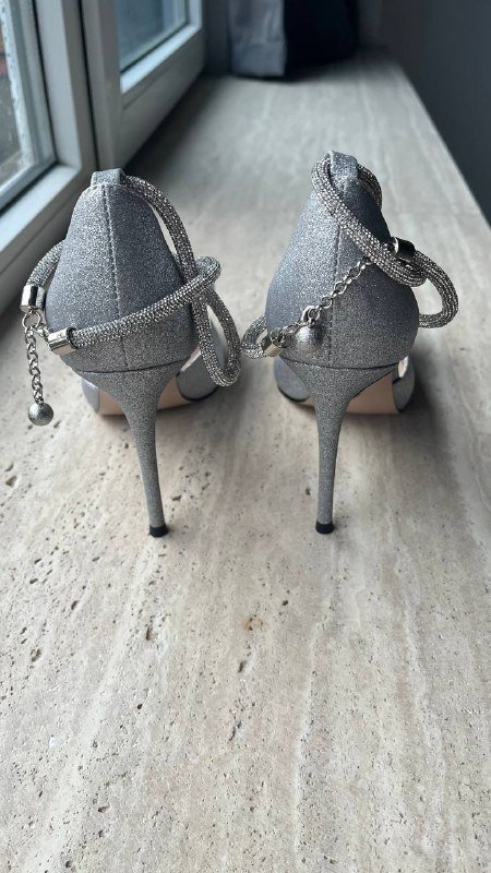 Серебристые туфли женские размер 39 2