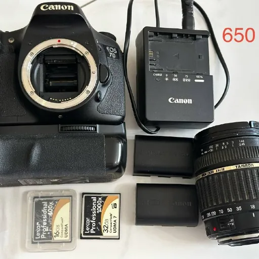 Canon 7D, Canon 600D, Canon 1300D, объектив 18-135