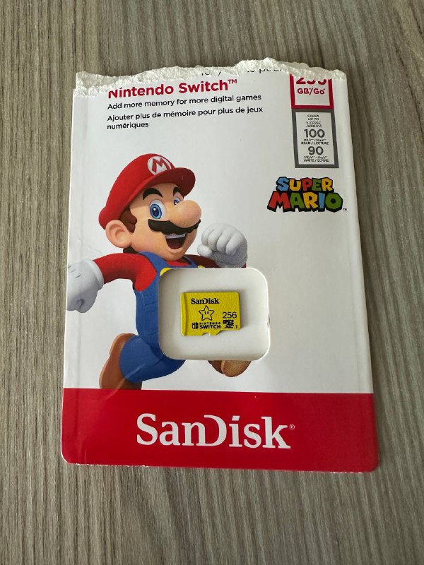 Лицензированная карта памяти SanDisk MicroSD 256 GB для Nintendo Switch