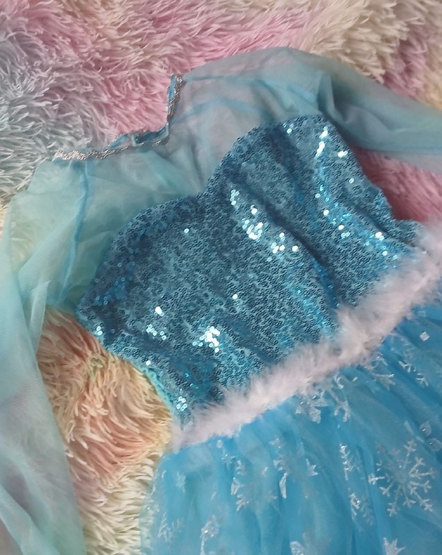 Платье Эльзы Frozen, туфельки 34 р. 3