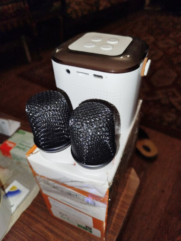 Блютуз караоке 1+1 микрофон 2