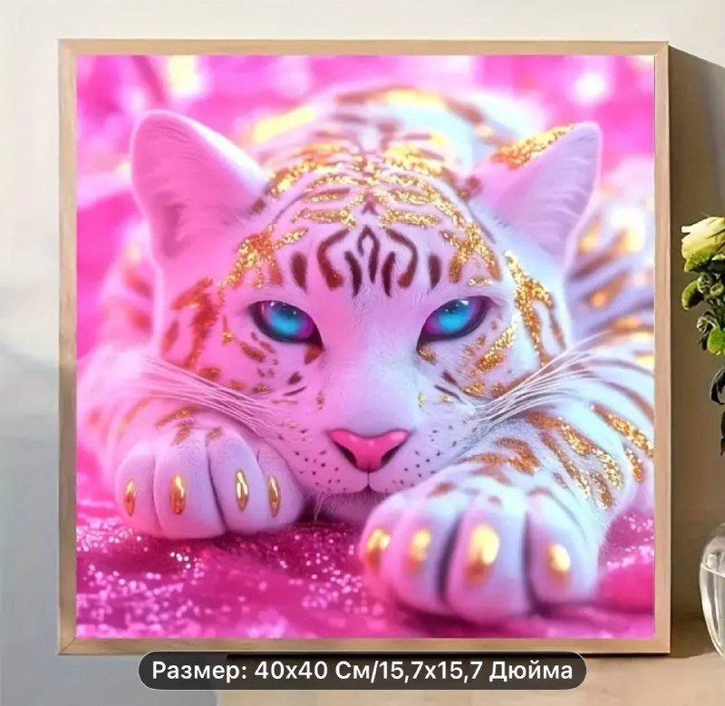 Набор для алмазной живописи 40x40 см без рамы 3