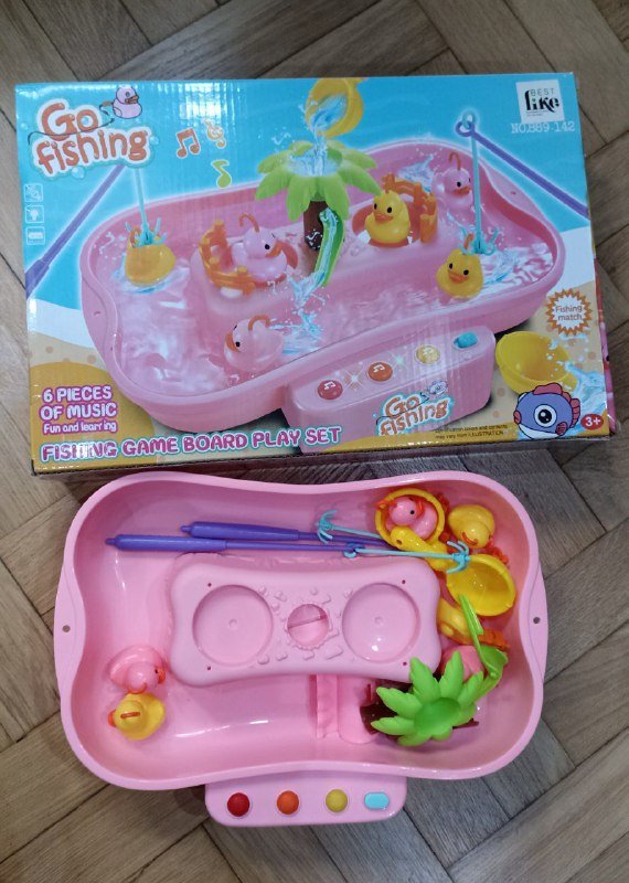 Музыкальная рыбалка игрушка на батарейках