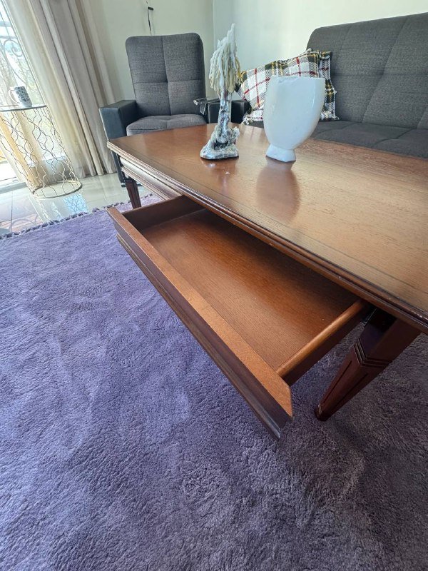 журнальный винтажный стол с ящиками 2