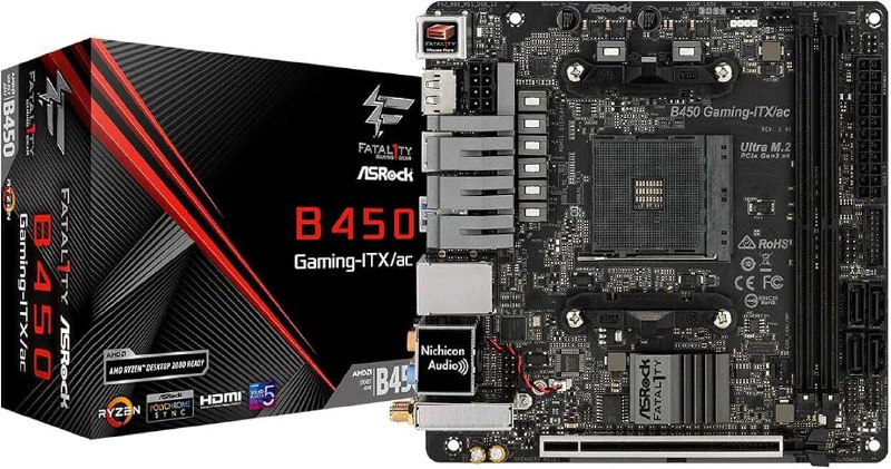 ASRock B450 Gaming ITX, AMD Ryzen 5600, DDR4 32GB, ID-COOLING IS-40X V3
